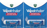 Vicks VapoInhaler, Portable Nasal Inhaler, Non-Medicated, Soothing Vapors, Menthol Scent, 1 Count (Pack of 2)