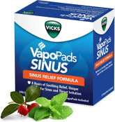 Vicks VapoPads Plus with Sinus Relief Formula - Vapor Pads Refill for Vicks Humidifiers and Steam Inhalers, Scent Pads for Congestion Relief, 20-Pack, Box Color May Vary
