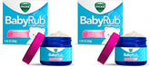Vicks BabyRub Chest Rub Ointment with Soothing Aloe, Eucalyptus, Lavender, and Rosemary, from the makers of VapoRub, 1.76 oz (Pack of 2)