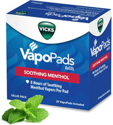 Vicks VapoPads with Original Menthol Formula - Vapor Pads Refill for Vicks Humidifiers and Steam Inhalers, Scent Pads for Congestion Relief, 20-Pack, Box Color May Vary