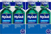 Vicks NyQuil Cough Cold and Flu Nighttime Relief, Original Liquid, 2x12 Fl Oz (Pack of 2)