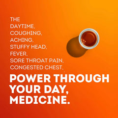 Vicks DayQuil SEVERE Cold & Flu Relief Liquid Medicine, Maximum Strength 9-Symptom Non-Drowsy Daytime Relief for Headache, Fever, Sore Throat, Minor Aches and Pains, Chest Congestion, Stuffy Nose, Nasal Congestion, Sinus Pressure, and Cough, 12 FL OZ