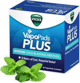Vicks VapoPads Plus with Intense Cold Blasting Menthol - Vapor Pads Refill for Vicks Humidifiers and Steam Inhalers, Scent Pads for Congestion Relief, 20-Pack, Box Color May Vary