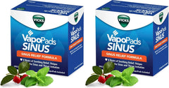 Vicks VapoPads Sinus Relief Formula - Vapor Pads Refill Humidifiers and Steam Inhalers, Scent Pads for Sinus Congestion and Throat Irritation, 40-Pack, Box Color May Vary