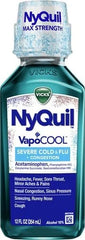 Vicks NyQuil Severe with VapoCOOL Nighttime Cough, Cold and Flu Relief Liquid, Berry, 12 Fl Oz (Pack of 2)