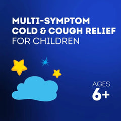 Vicks Children's NyQuil Cold & Cough Medicine for Sneezing, Runny Nose, and Cough Relief, Free of Alcohol and Acetaminophen, Berry Flavor, For Children Ages 6+, 8 FL OZ