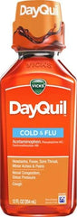 Vicks DayQuil Cold and Flu Relief Liquid Medicine, Non-Drowsy Powerful Multi-Symptom Daytime Relief for Headache, Fever, Sore Throat, Minor Aches and Pains, Nasal Congestion, Sinus Pressure, and Cough, 8 FL OZ