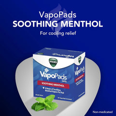 Vicks VapoPads with Original Menthol Formula - Vapor Pads Refill for Vicks Humidifiers and Steam Inhalers, Scent Pads for Congestion Relief, 20-Pack, Box Color May Vary
