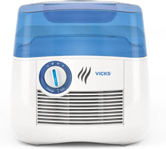 Vicks Cool Mist Humidifier with UV Light, 1 Gal Tank, Evaporative Design Auto-Adjusts to Room Humidity, Cool Mist Humidifiers for Bedrooms, Baby Rooms & More, Use with Vicks VapoPads