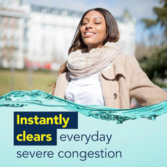 VICKS Sinex Saline Extra Strength Nasal Spray,3X Concentrated* Drug Free Ultra Fine Mist,Instantly Clears Mucus,Ultra Concentrated to Clear Congestion Fast, Safe For Daily Use 5 OZ,2 Count (Pack of 2)