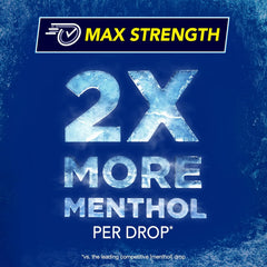Vicks VapoCool Severe Medicated Sore Throat Drops, Max Strength Menthol, Soothes Sore Throat Pain, Winterfrost Flavor, 45ct