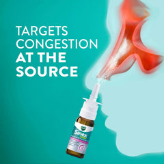 Vicks Sinex Severe Nasal Spray, Moisturizing Ultra Fine Mist with Aloe, Decongestant Medicine, Relief from Stuffy Nose Due to Cold or Allergy, Nasal Congestion & Sinus Pressure Relief, 265 Sprays x 2