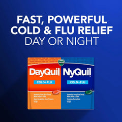 Vicks VapoShower Plus, Shower Bomb Tablet, Extra Strong Soothing Vapor, DayQuil & NyQuil Liquicaps, Cough, Cold, Flu, Sore Throat, Fever & Congestion, 72 LiquiCaps (48 DayQuil, 24 NyQuil)
